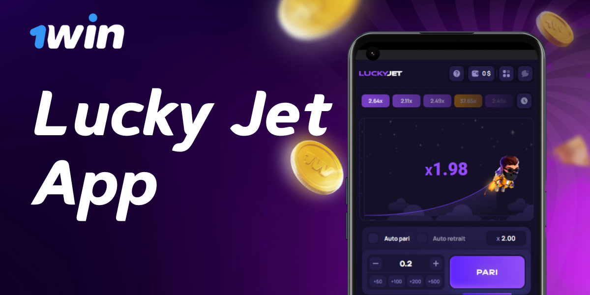 Jogue Lucky Jet no aplicativo 1Win e ganhe mais